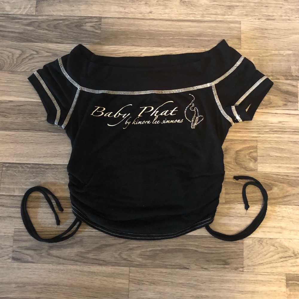 VINTAGE M BABY PHAT RHINESTONE CROP